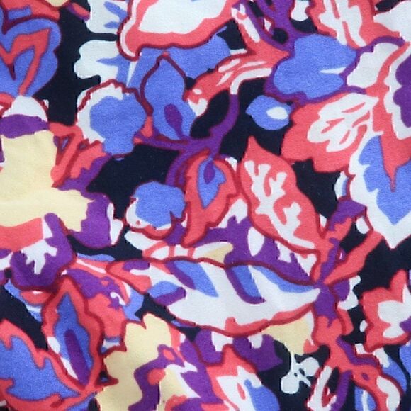 LULAROE MULTI COLOR FLORAL LEGGINGS ONE SIZE - Picture 4 of 6